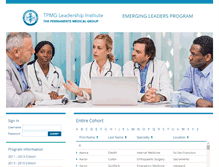 Tablet Screenshot of leadershipinstitute.permanente.net
